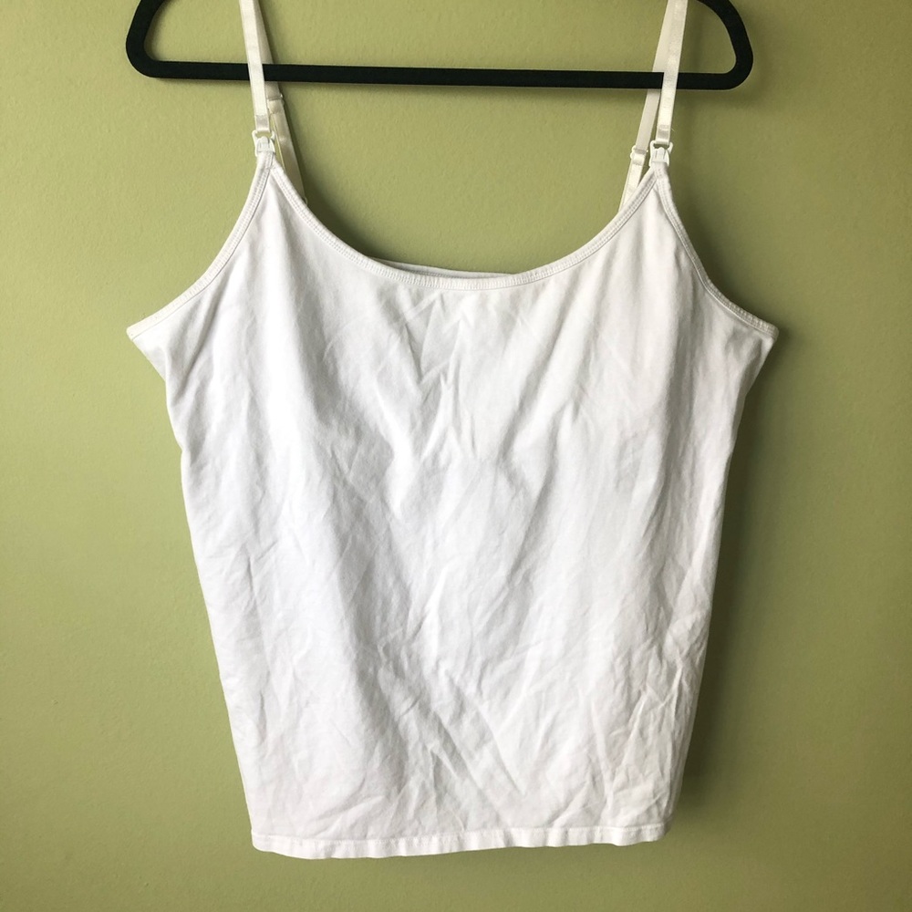 Old Navy Maternity First Layer White Nursing Tank